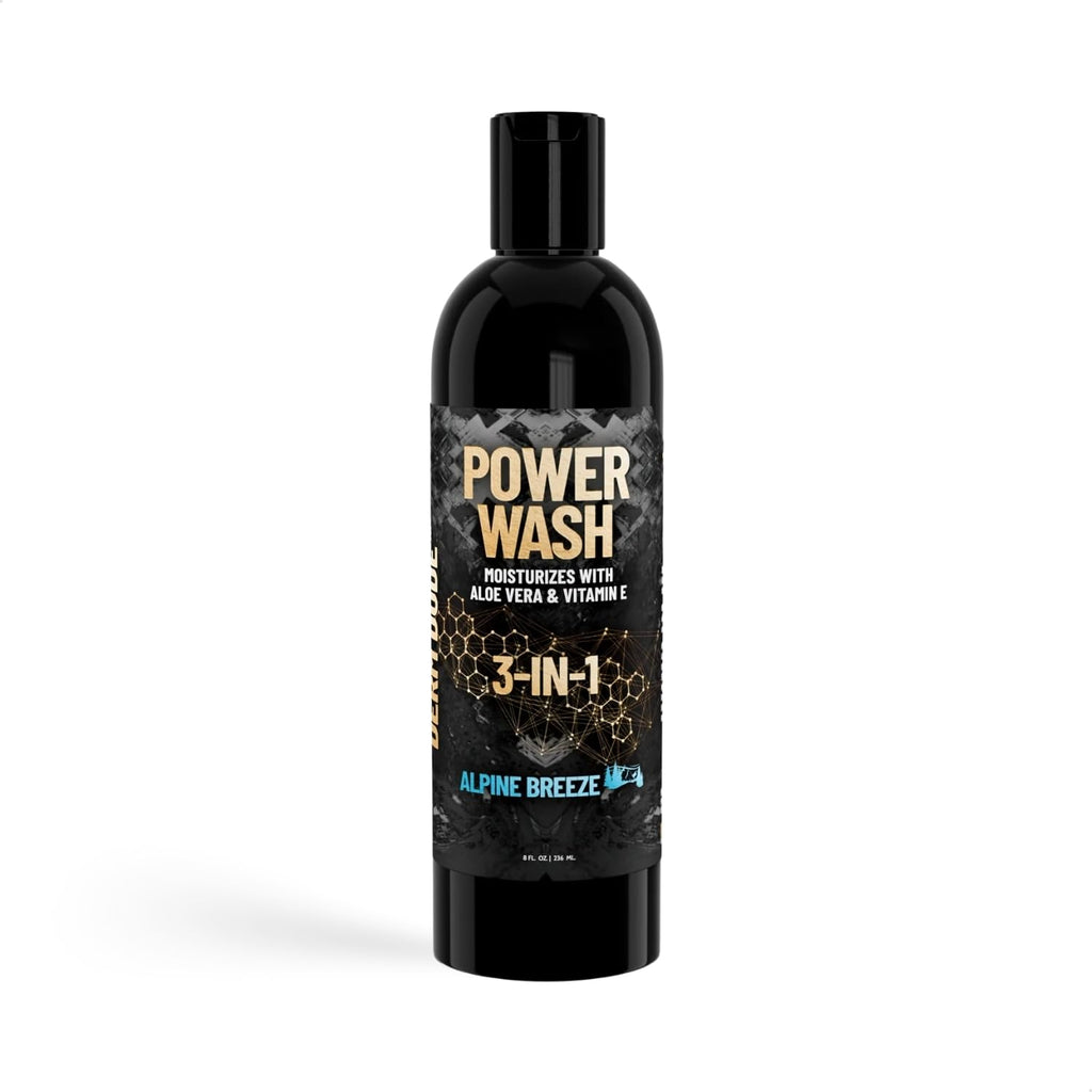 Derm Dude 3-in-1 Body Wash for Men | Aloe Vera & Vitamin E | Alpine Breeze 8oz