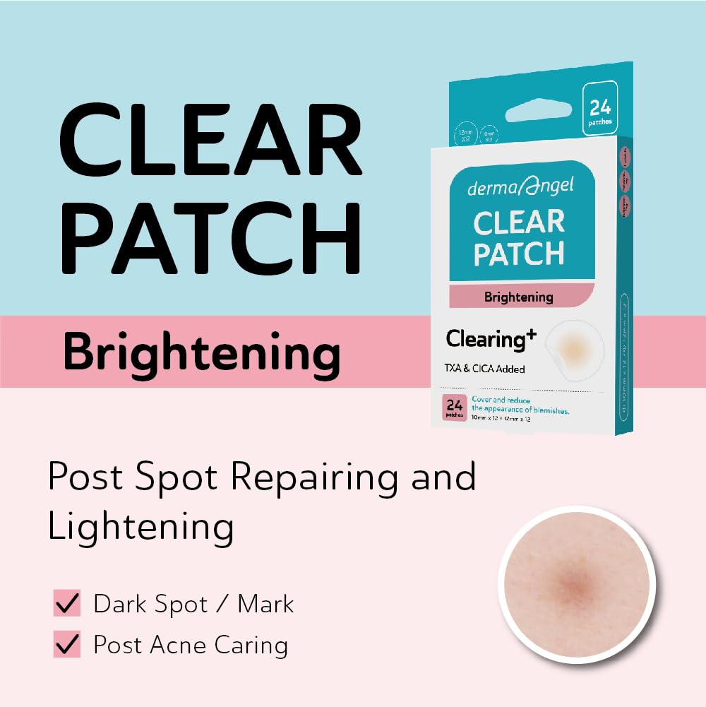 DERMA ANGEL Dark Spot Patches | Hydrocolloid, TXA & CICA – 132 Count (12mm) – Day & Night Use