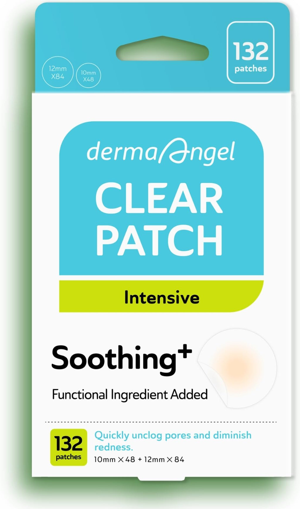 DERMA ANGEL Invisible Salicylic Acid Pimple Patches – 132 Count, 2 Sizes, Clear Hydrocolloid Patches