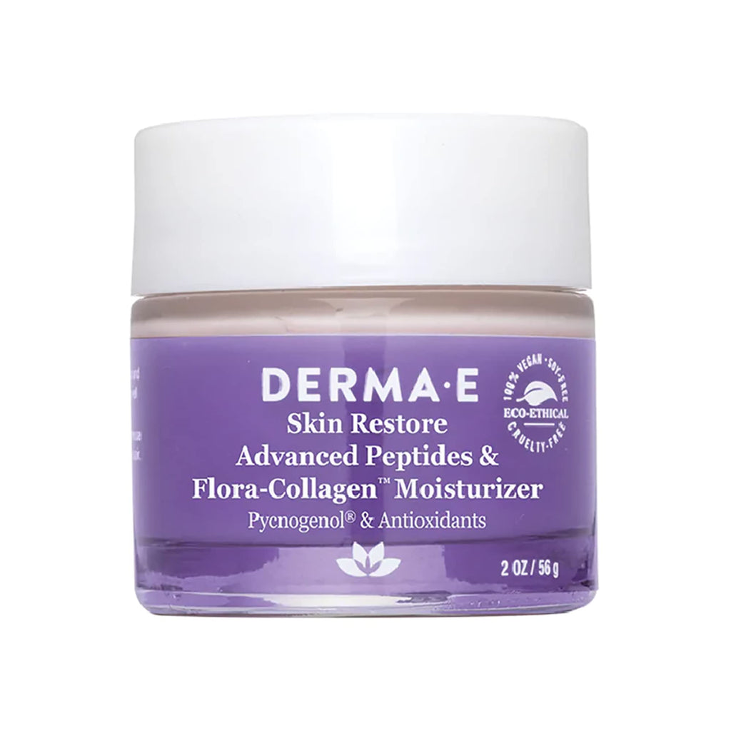 Derma E Advanced Peptides & Collagen Moisturizer – Double Action Day & Night Cream (2 oz)