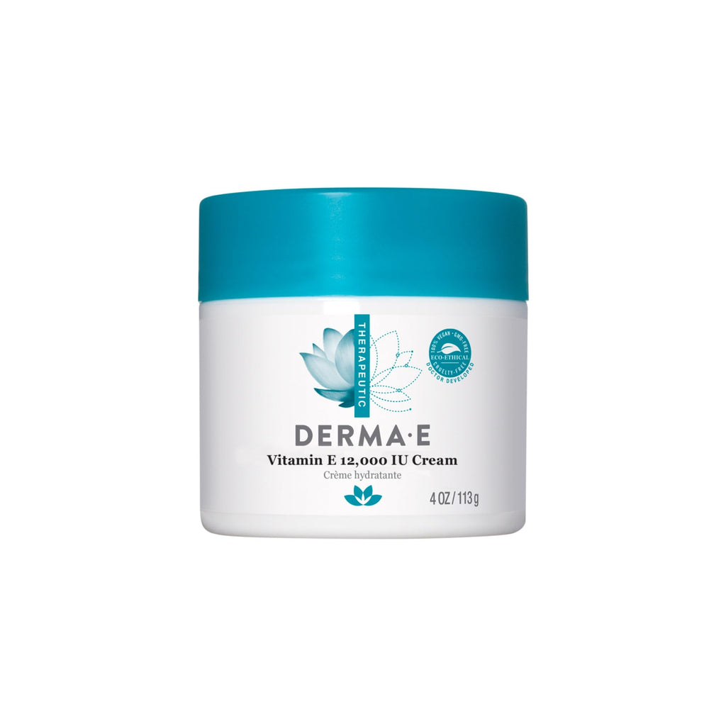 Derma E Vitamin E 12,000 IU Cream – All-in-One Moisturizer for Face & Body