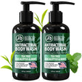 Derma-Nu Antibacterial Body Wash | Tea Tree, Peppermint & More, 2-Pack