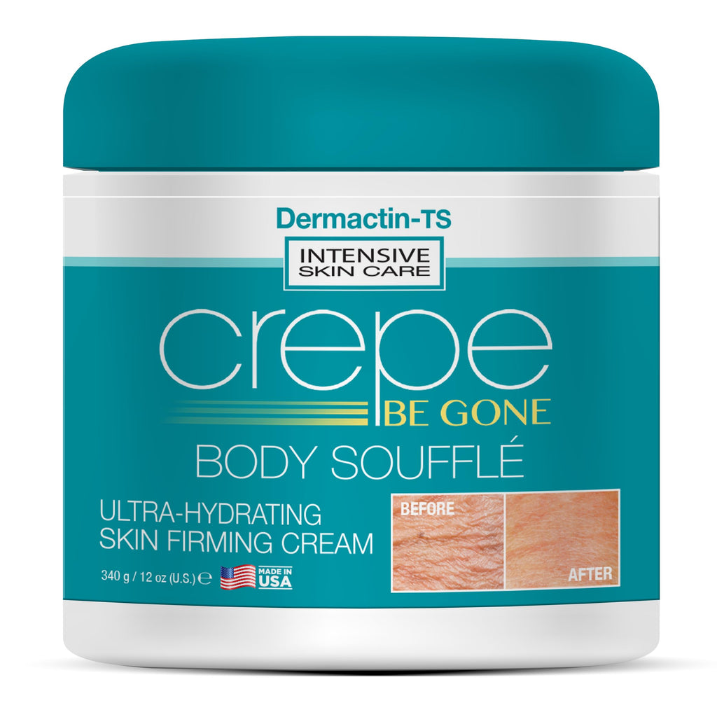 Dermactin Crepe Be Gone Body Souffle Large 12 oz – Ultra Hydrating Crepey Skin Cream