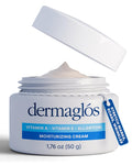 Dermaglós Moisturizing Cream with Vitamin A, E & Allantoin | Hydration for Wrinkles, Scars, Stretch Marks, Tattoo Aftercare | 1.76 oz