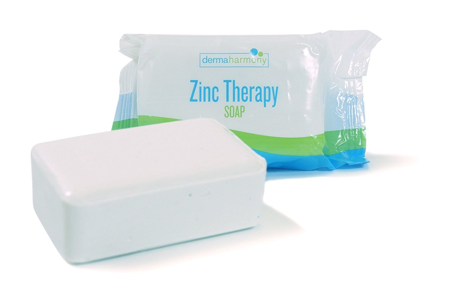 DermaHarmony Pyrithione Zinc Therapy Soap 4 oz Bars - 3 Pack | Dandruff & Seborrheic Dermatitis Care