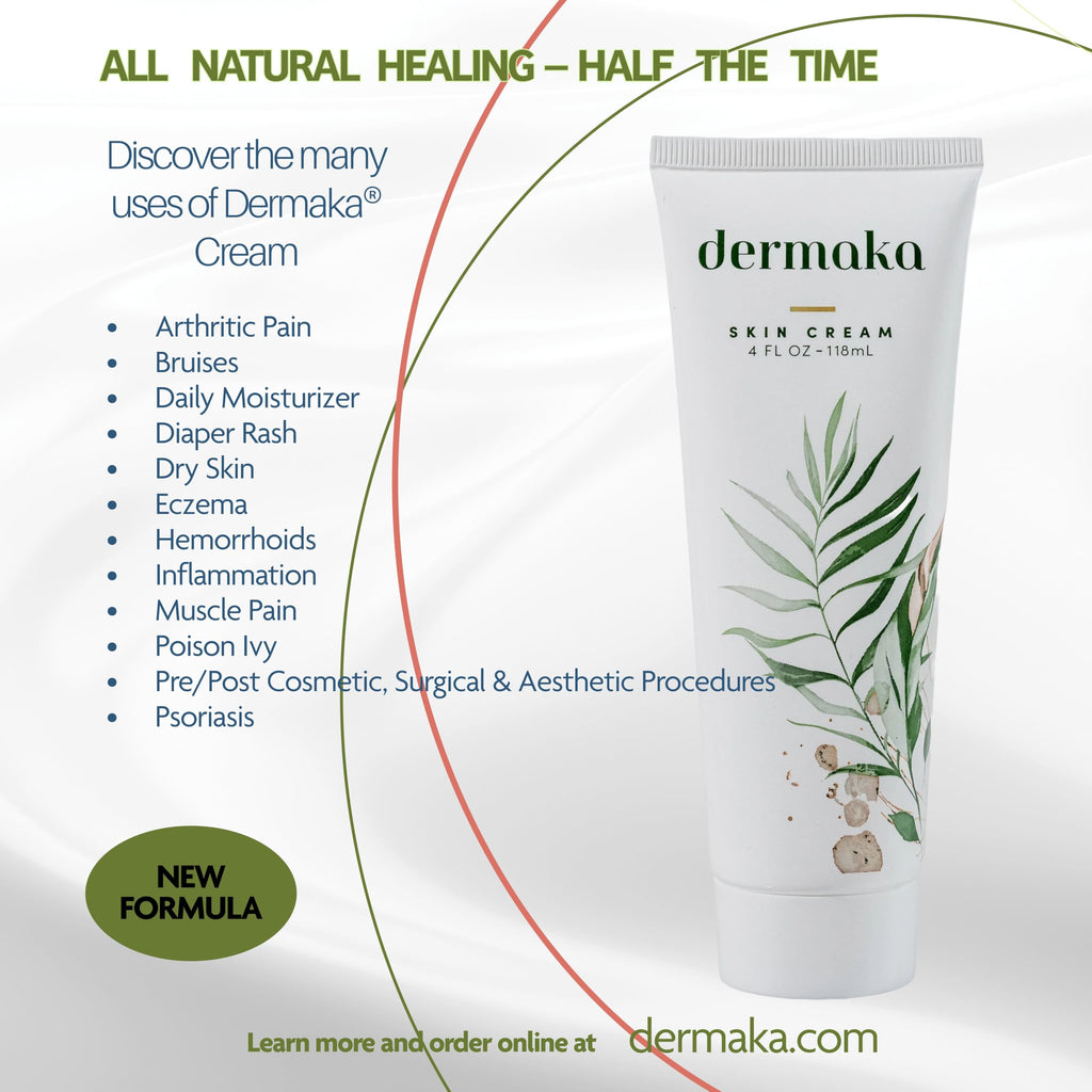 Dermaka All-Natural Arnica Cream 4 oz 2 Pack – Dermatologist Tested