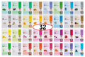 DERMAL Korean Collagen Face Mask 32 Pack A+B Set – Hydrating & Soothing Sheet Masks for All Skin Types