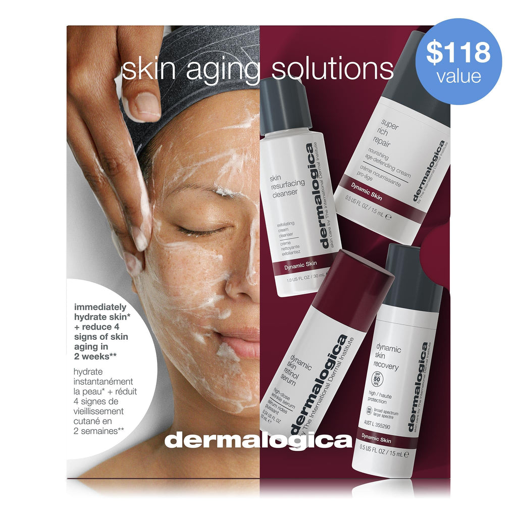 Dermalogica Skin Aging Solutions Kit — Anti-Aging Skincare Set (Travel Size)