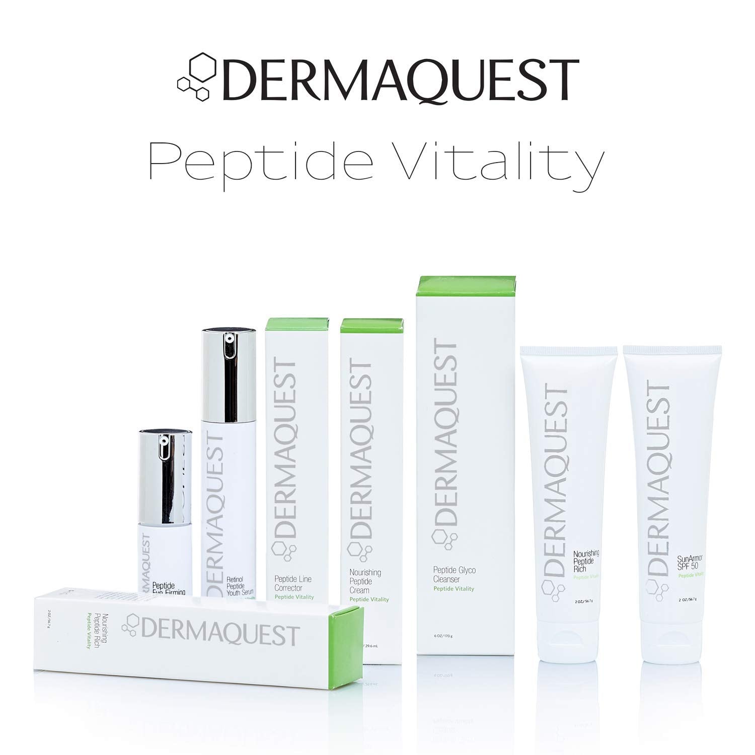 DermaQuest Peptide Vitality Nourishing Peptide Cream – Anti-Aging Hydration for Normal to Dry Skin (2oz)