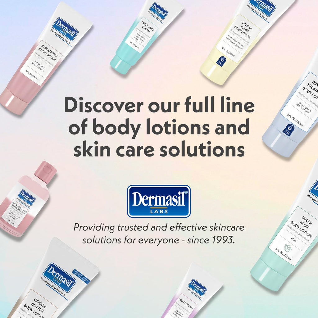 Dermasil Cocoa Butter Body Lotion 3-Pack – Non-Greasy, Fast-Absorbing, Sweet Scent