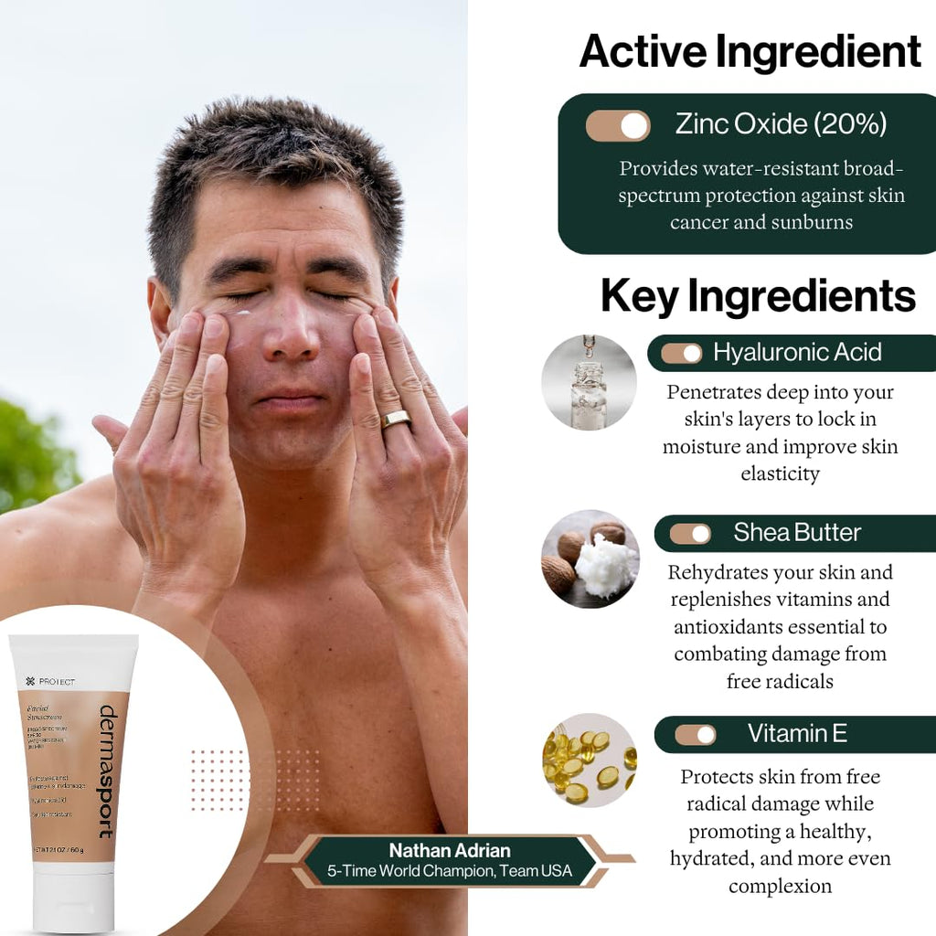 Dermasport SPF 50 Sunscreen & Gentle Cleanser for Athletes