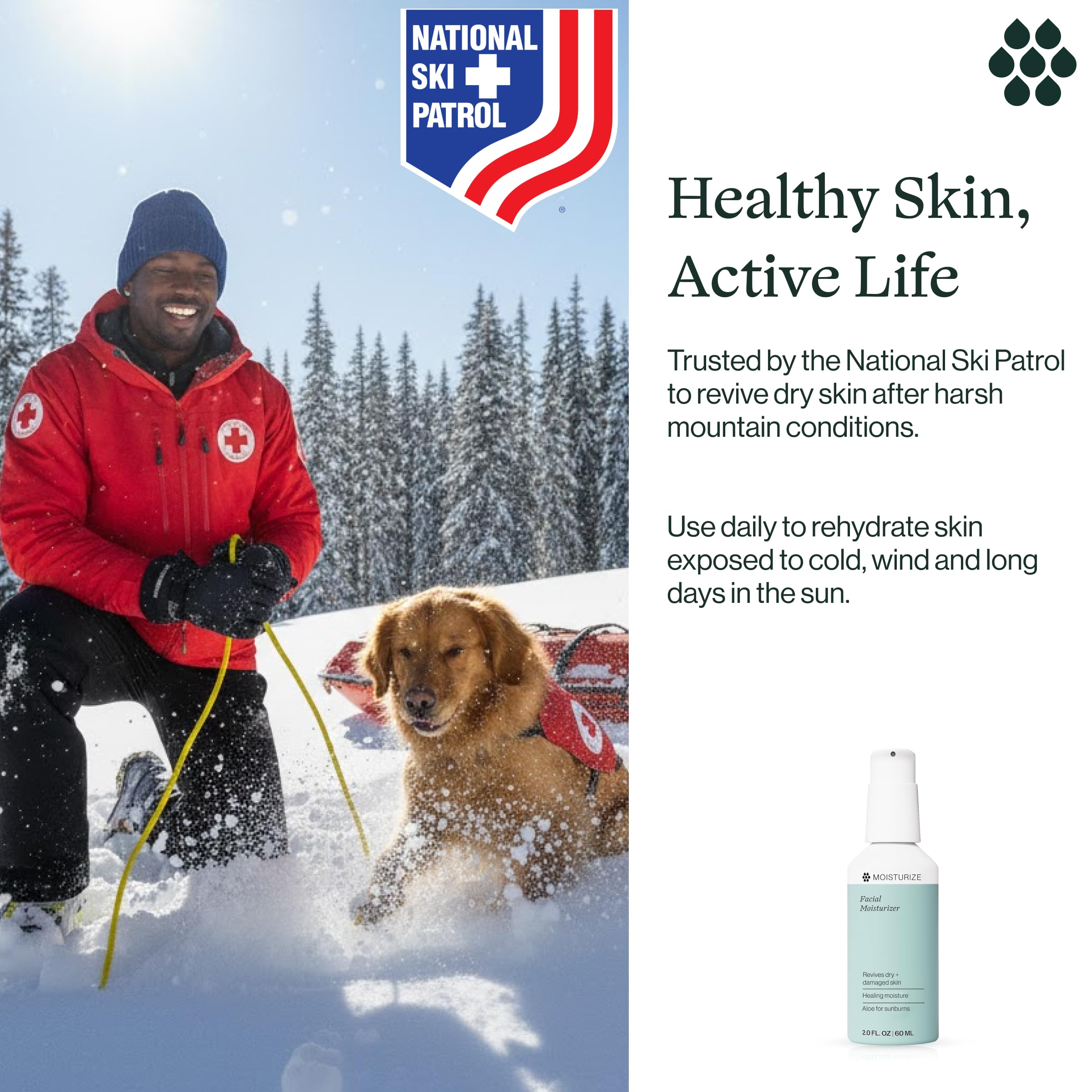 Dermasport Face Moisturizer for Athletes | Hydrating Lotion with Hyaluronic Acid + Vitamins A & C