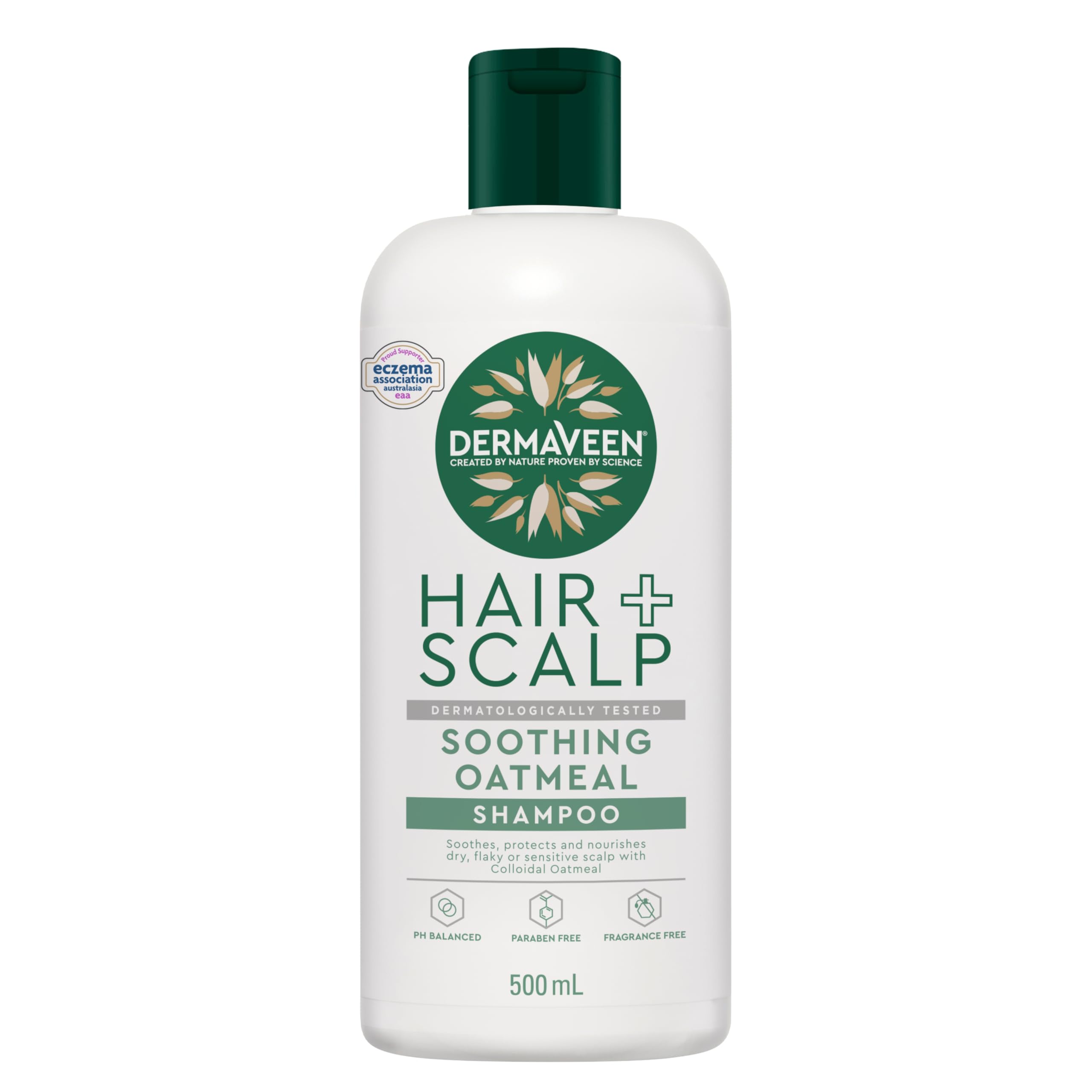 Dermaveen Oatmeal Shampoo 500ml | Gentle, Soothing Hair and Scalp Care