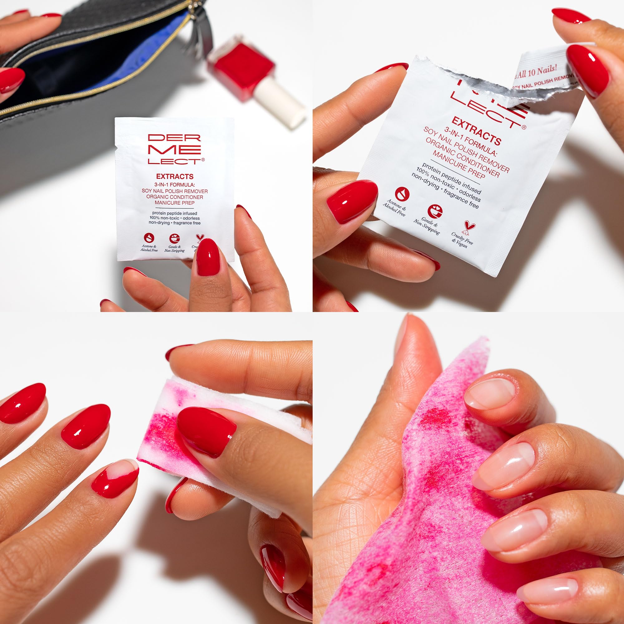 Dermelect Clean & Care Nail Renewal Kit – 3‑Step Nail Care for Strength, Brightness & Repair