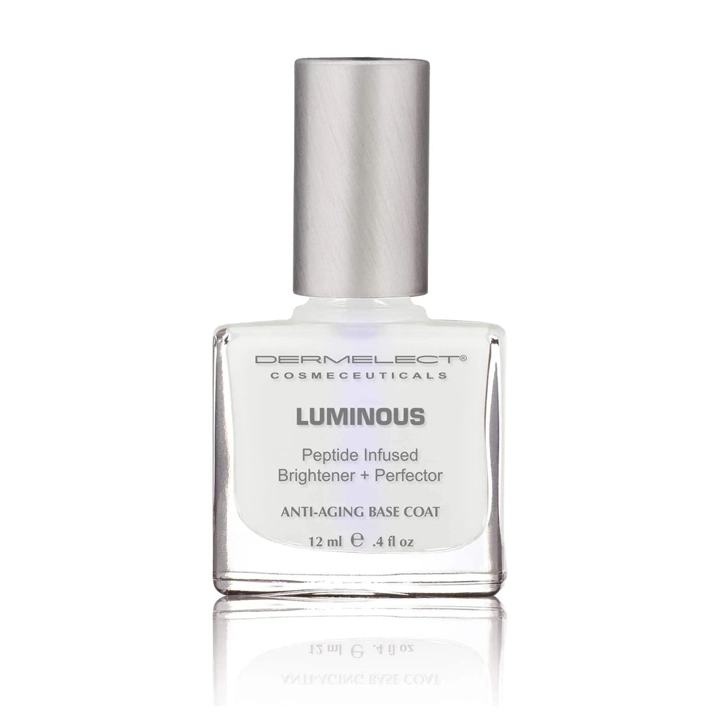 Dermelect Luminous Nail Brightening Treatment – Dual Action Nail Care & Base Coat, 0.4 oz