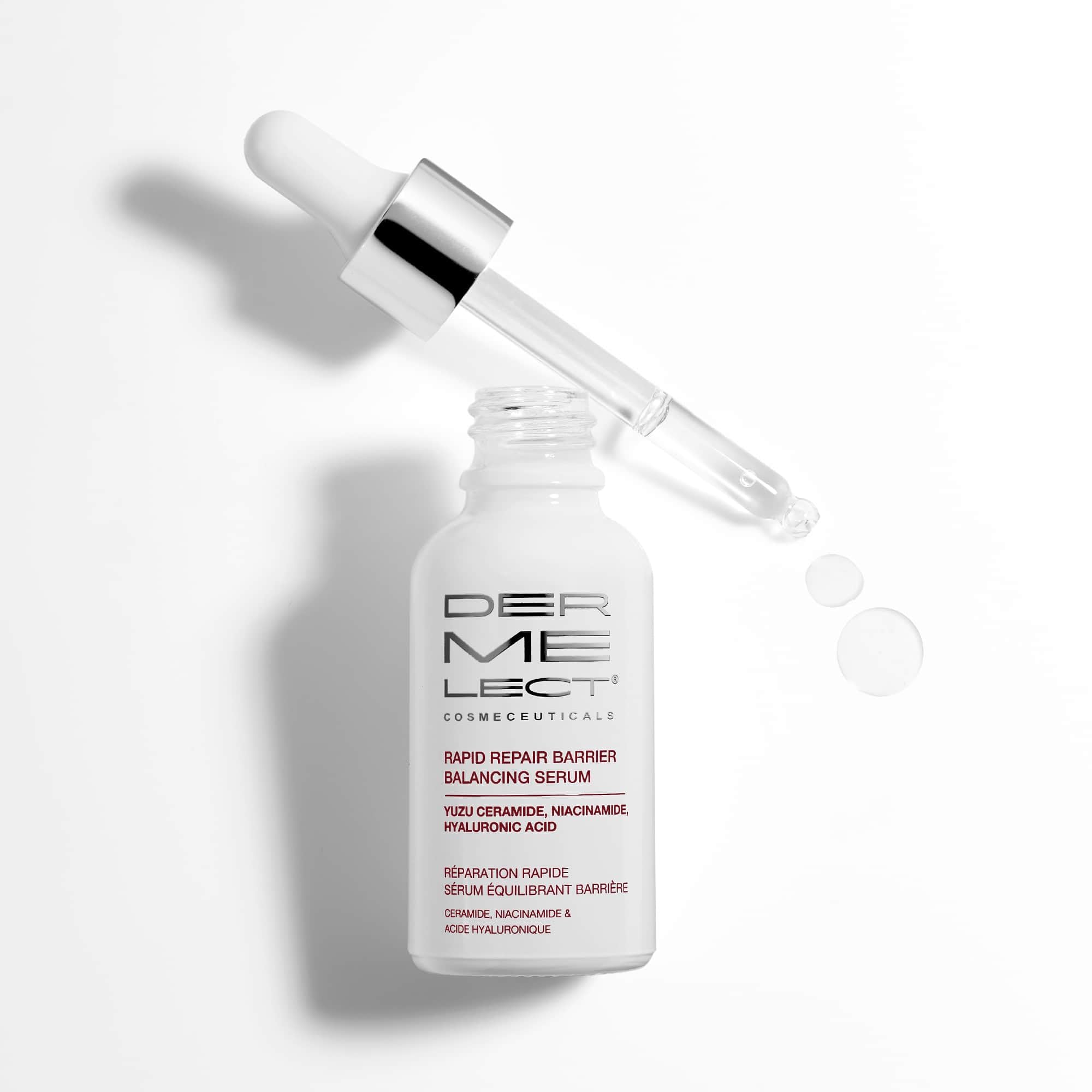 Dermelect Rapid Repair Barrier Balancing Serum – Niacinamide + Hyaluronic Acid, 1.0 oz