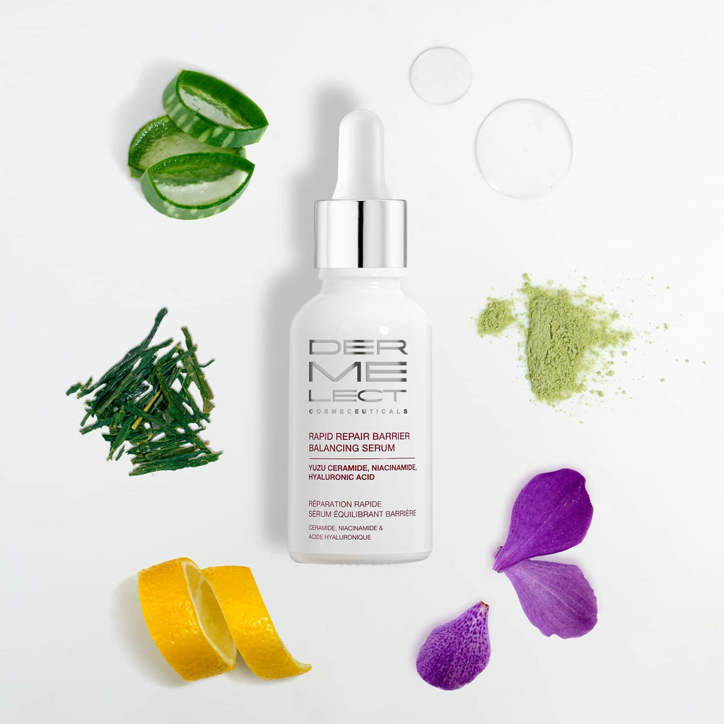 Dermelect Rapid Repair Barrier Balancing Serum – Niacinamide + Hyaluronic Acid, 1.0 oz
