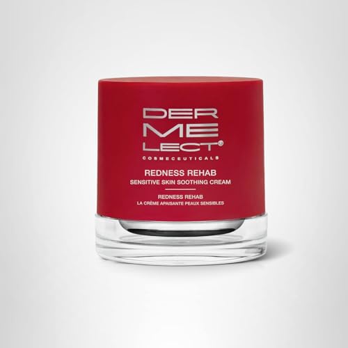 Dermelect Redness Rehab – Sensitive Skin Soothing Cream with Jojoba, Shea & Allantoin (Gluten-Free, 1.7 oz)