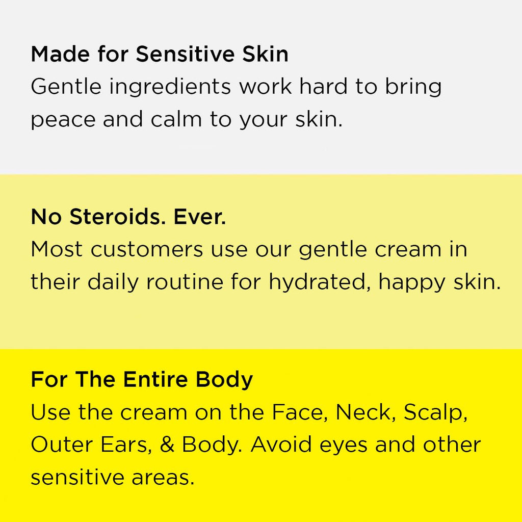Dermgentle Seborrheic Dermatitis Face Cream — Sensitive Skin, MCT Oil & Squalane, No Steroids