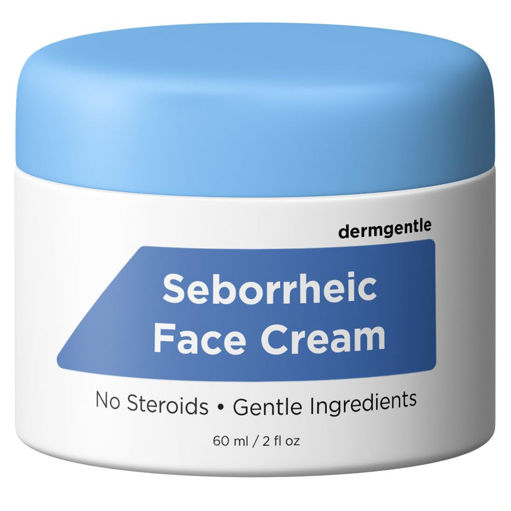 Dermgentle Seborrheic Dermatitis Face Cream — Sensitive Skin, MCT Oil & Squalane, No Steroids