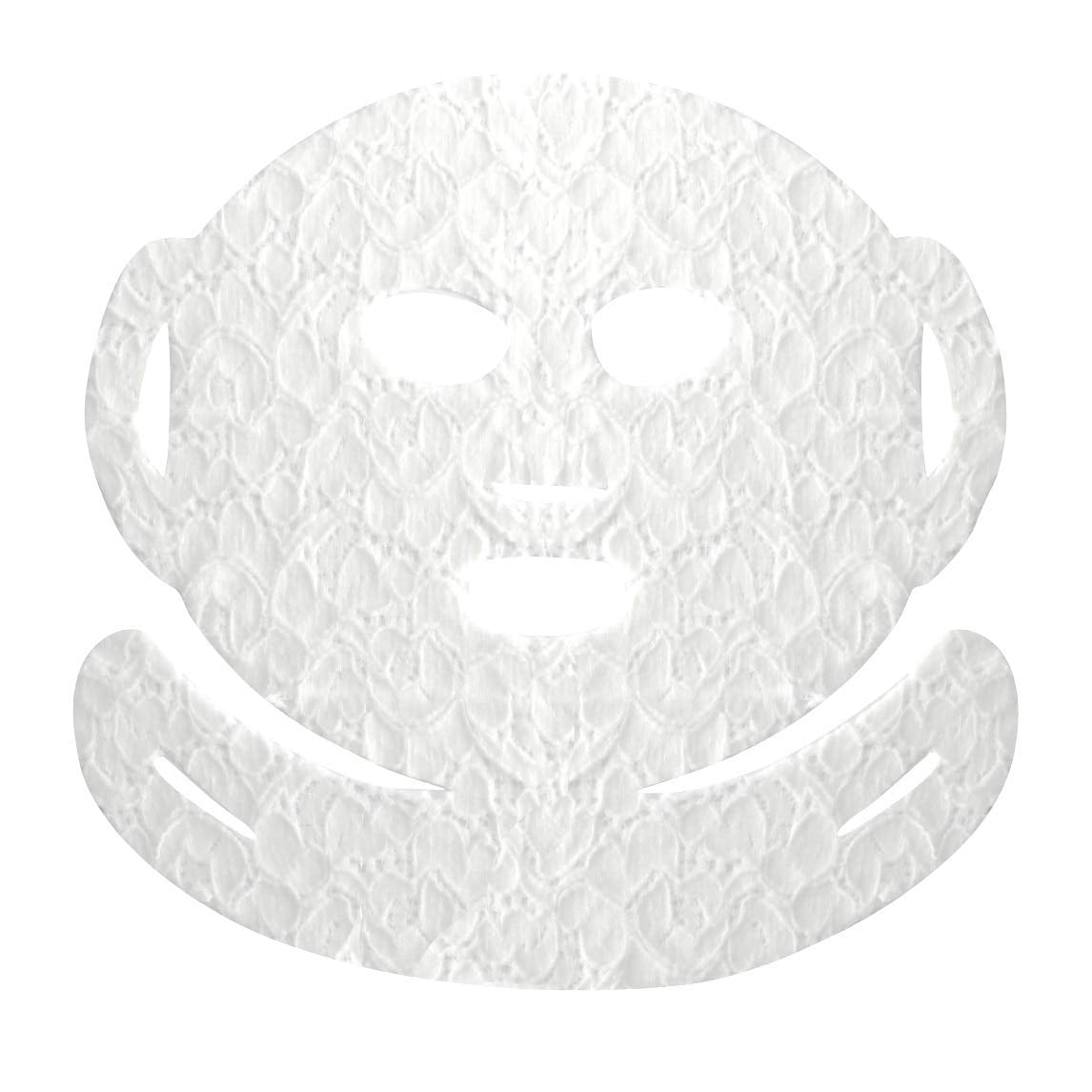 DERMOVIA Lace Your Face: Patented Compression Facial Mask – AS SEEN ON SHARK TANK, Reusable Biodegradable Cotton, 4 Pack