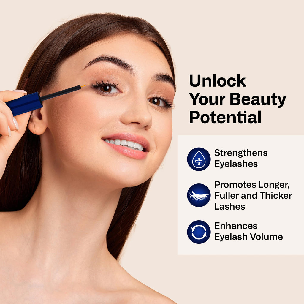 Dersie Eyelash Growth Serum – Grow Lashes in 4 Weeks, 3ML