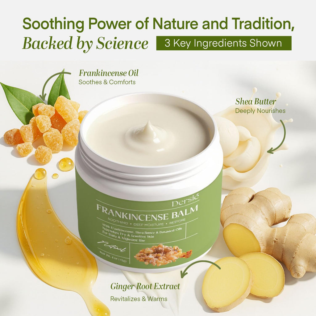 Dersie Frankincense Balm 4 oz – Soothes Muscles, Joints & Dry Skin (All Natural)