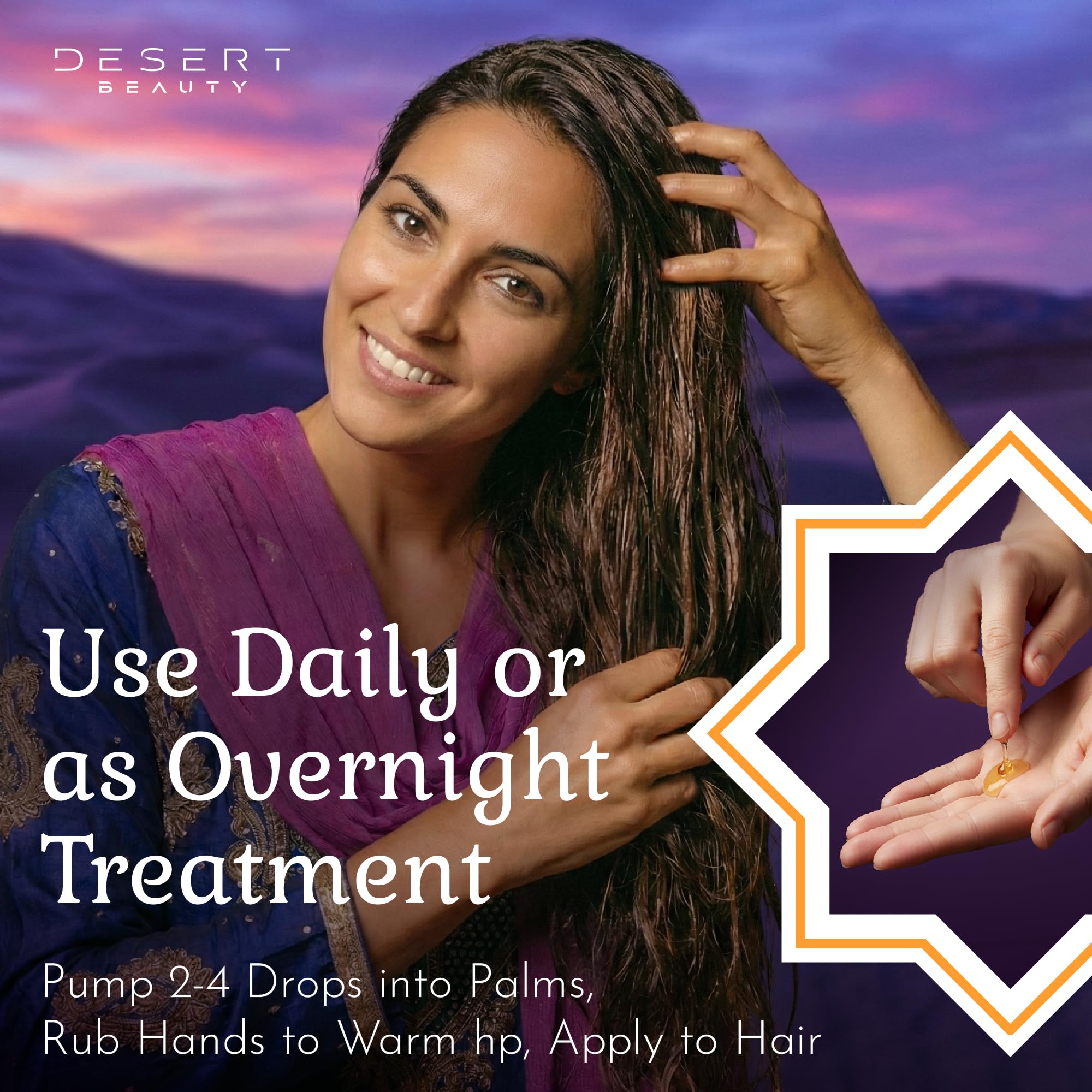 Desert Beauty Argan Oil 4oz — Lightweight Hair Oil & Leave-In Conditioner