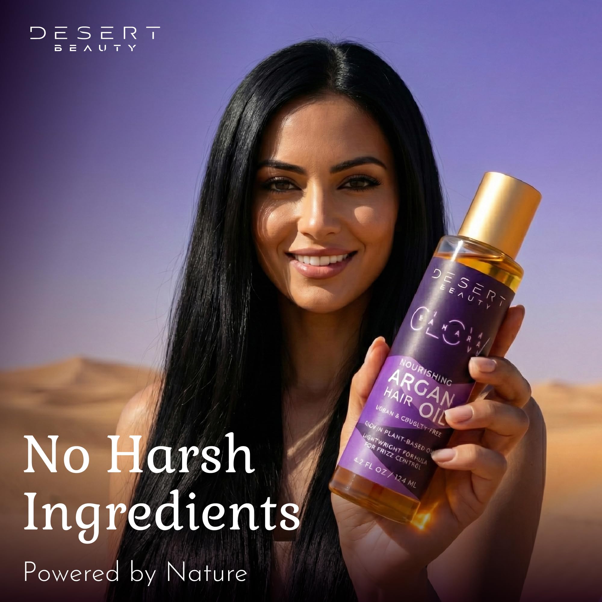 Desert Beauty Argan Oil 4oz — Lightweight Hair Oil & Leave-In Conditioner
