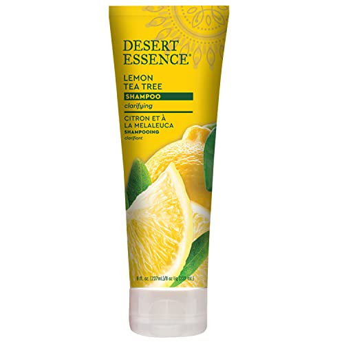 Desert Essence Lemon Tea Tree Shampoo – Oil Control, Scalp Revitalization & Hair Strength (8 fl oz)