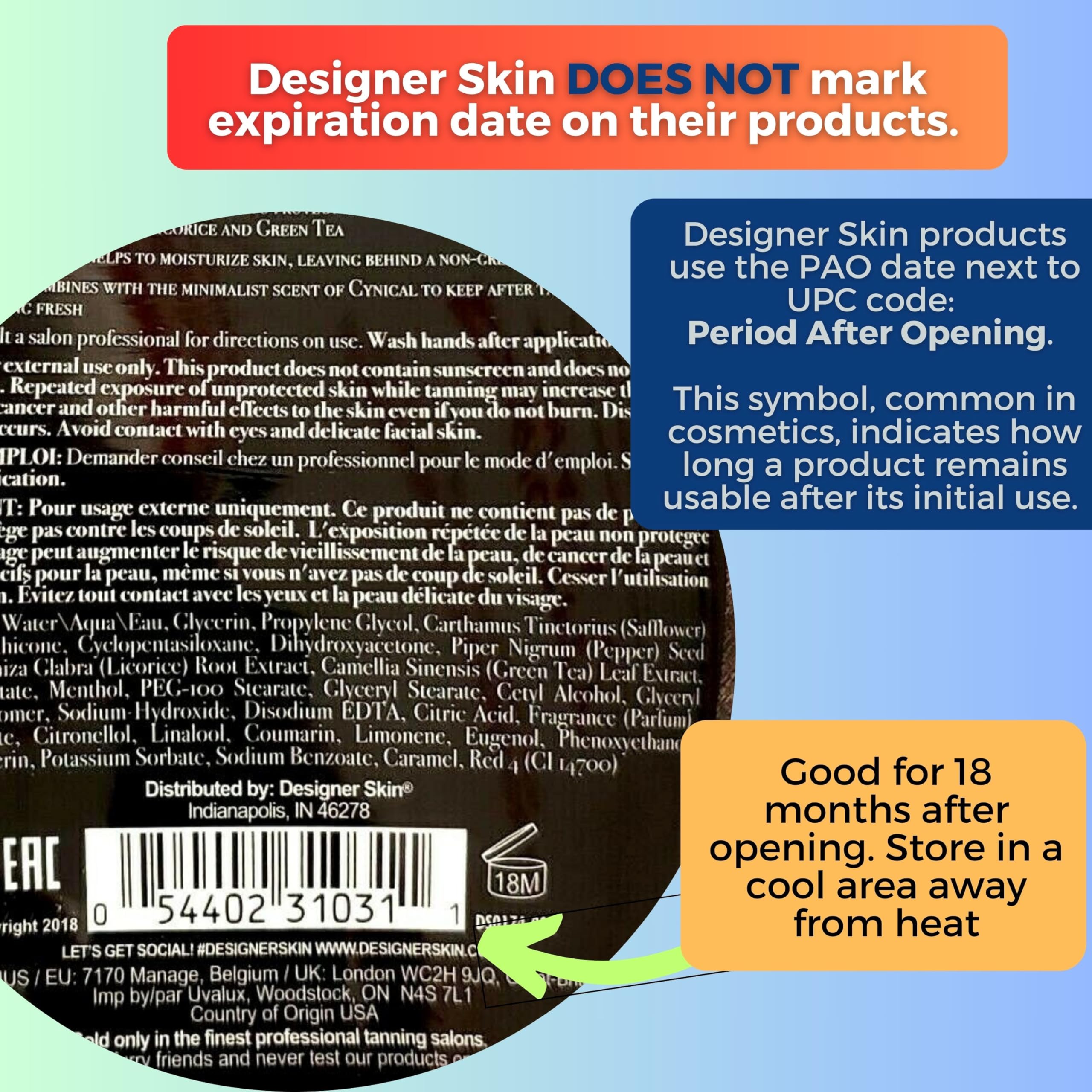 Designer Skin Command Tanning Lotion 13.5oz – Buildable Color & Hydration