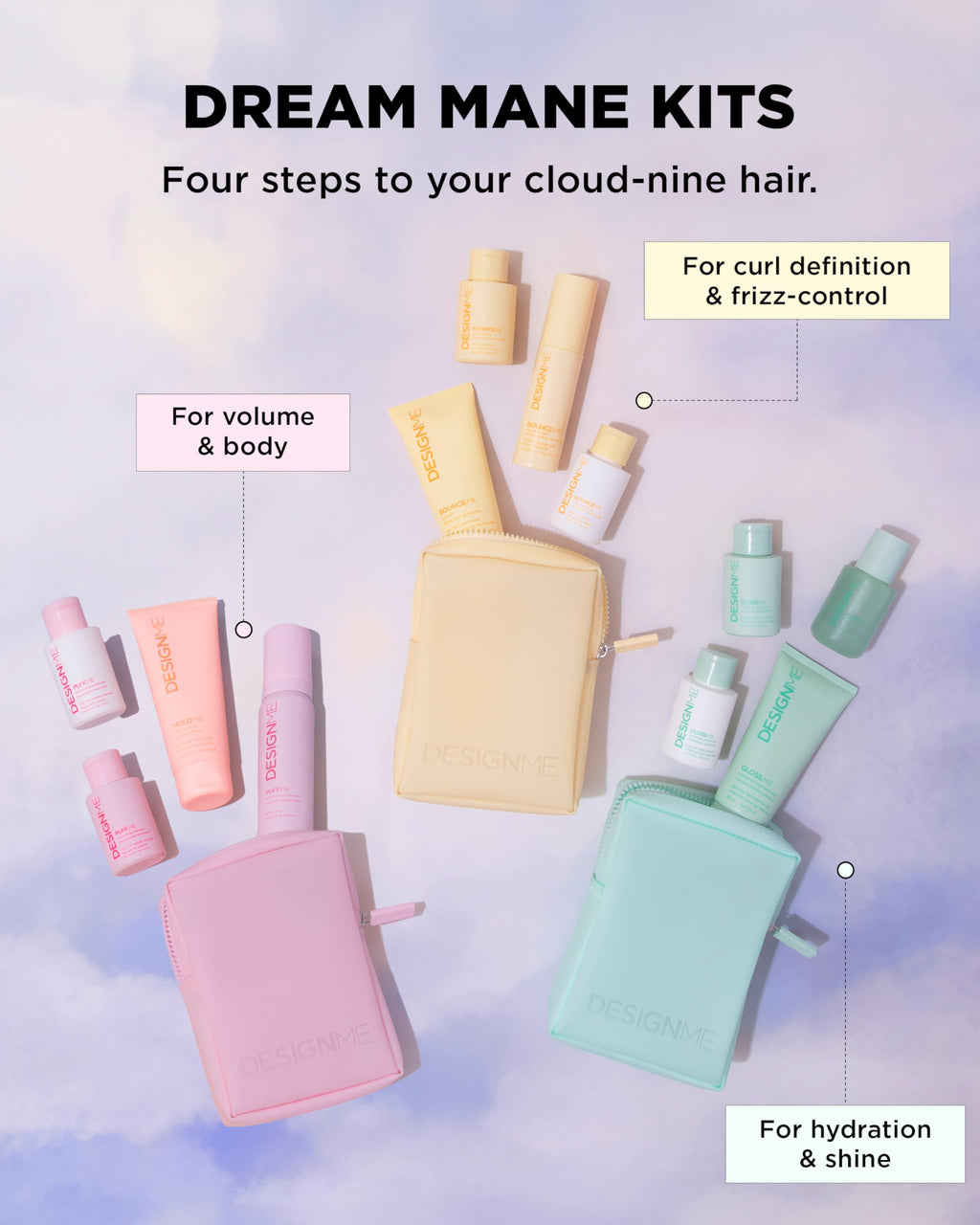 DESIGNME Bounce.ME Curl Kit | Holiday Gift Set for Defined, Hydrated Curls