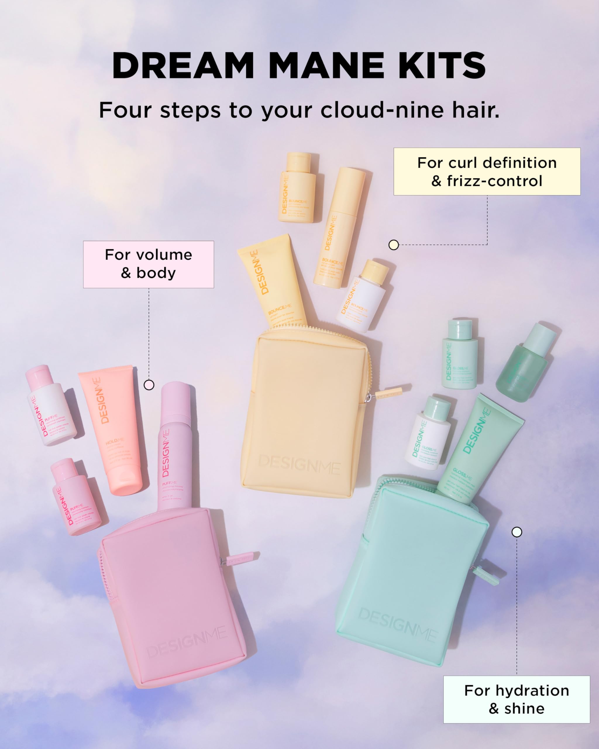 DESIGNME Bounce.ME Curl Kit | Holiday Gift Set for Defined, Hydrated Curls