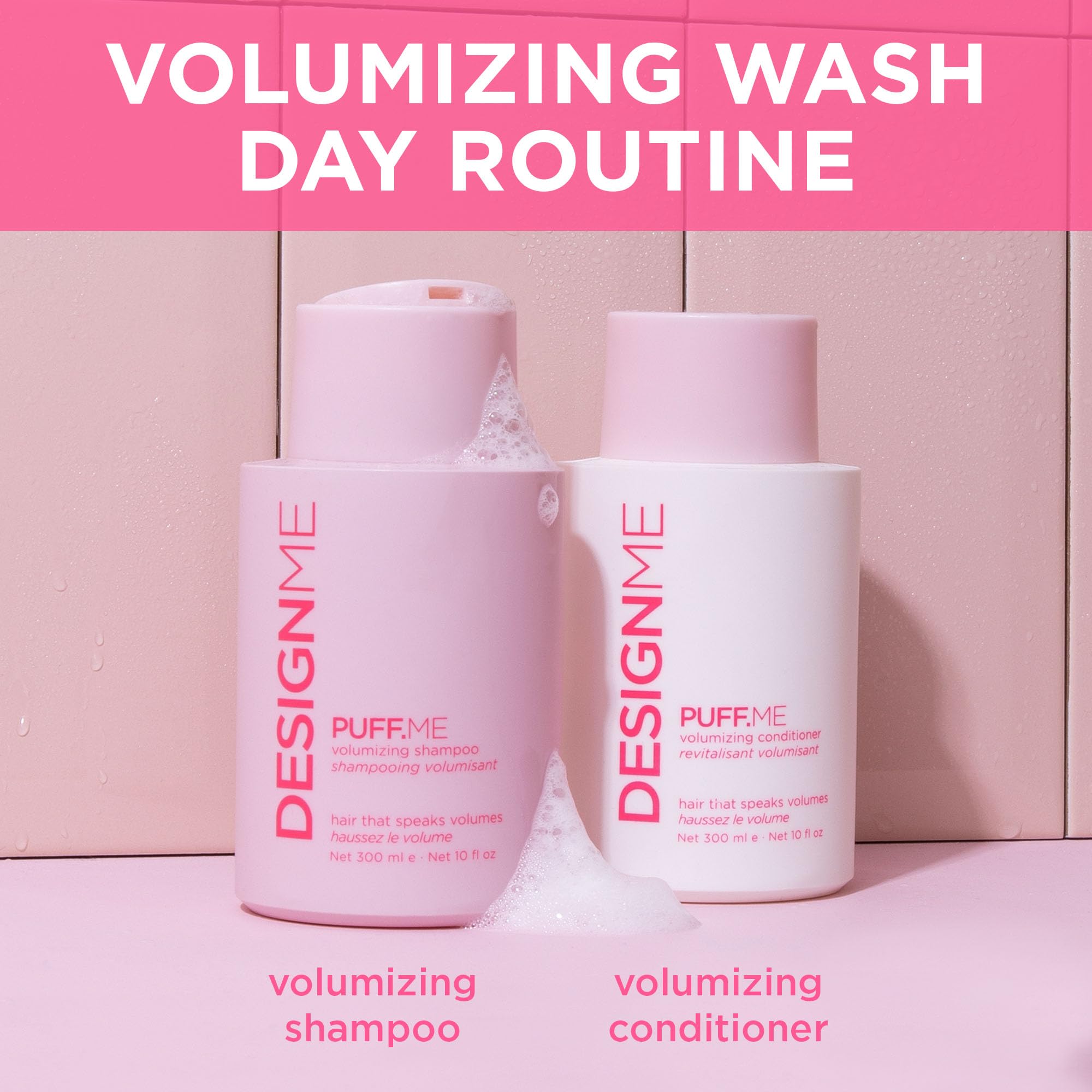 Design.Me PUFF.ME Volumizing Conditioner — Hydration, Volume & Shine for Fine & Medium Hair