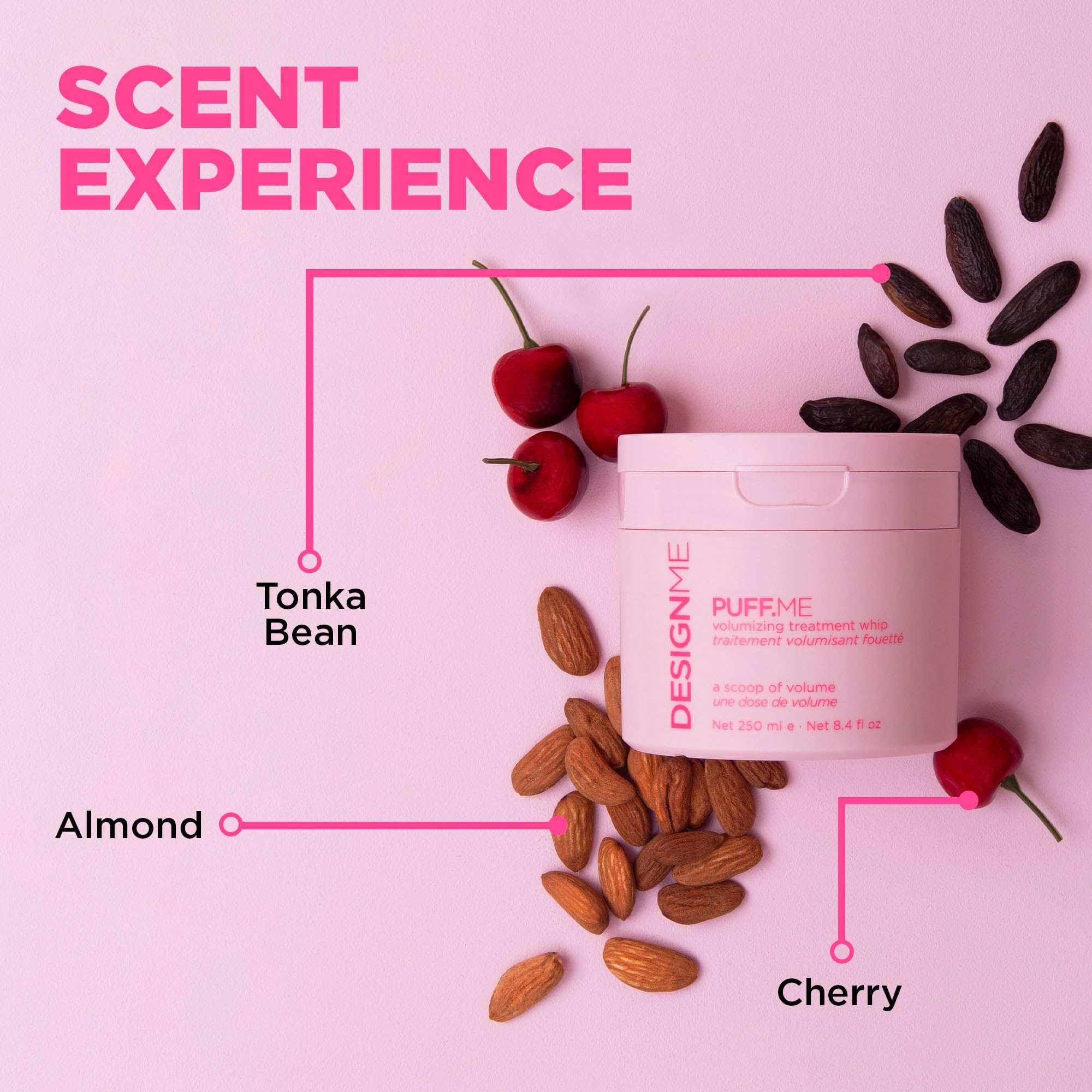 Design.Me PUFF.ME Volumizing Treatment Whip – Lightweight Hair Mask