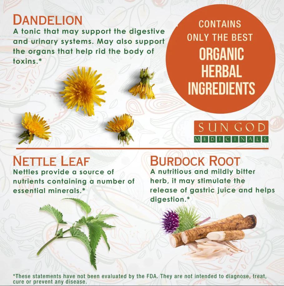 ORGANIC DETOX Herbal Tea with 10 FREE Tea Bags