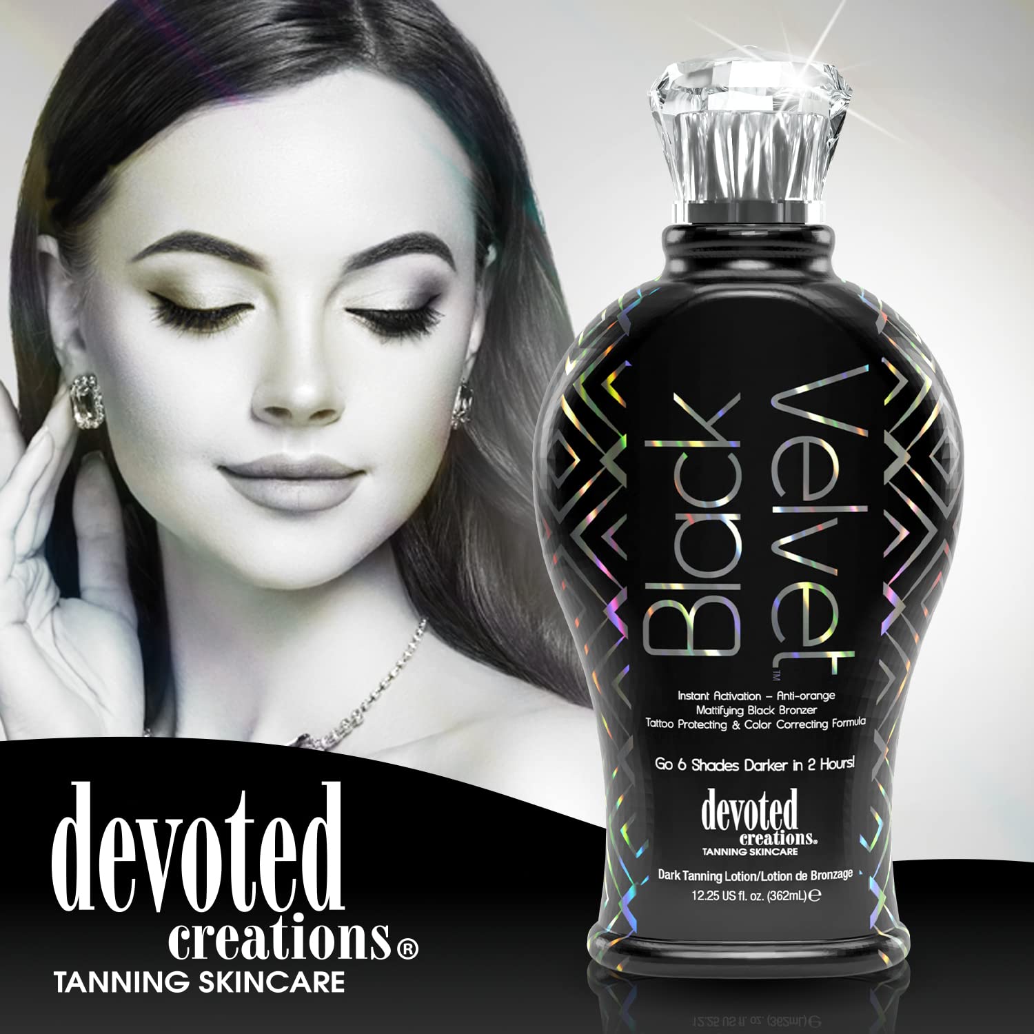 Devoted Creations Black Velvet Anti-Orange Mattifying Black Bronzer – 12.25 oz