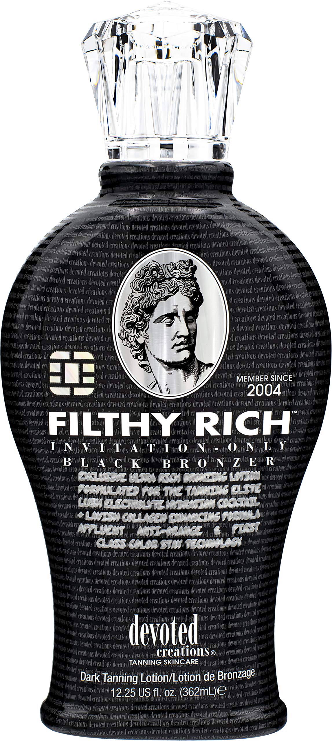 Devoted Creations Filthy Rich — Luxurious Dark Bronzer with Anti-Orange Tech, DHA & Bronzers 12.25 oz