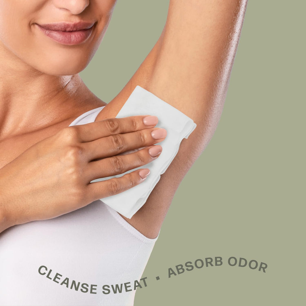Dew Well Refreshing Deodorant Wipes – Aluminum-Free On-The-Go Freshness (Tea Tree, Eucalyptus, Jasmine) | 50 Wipes