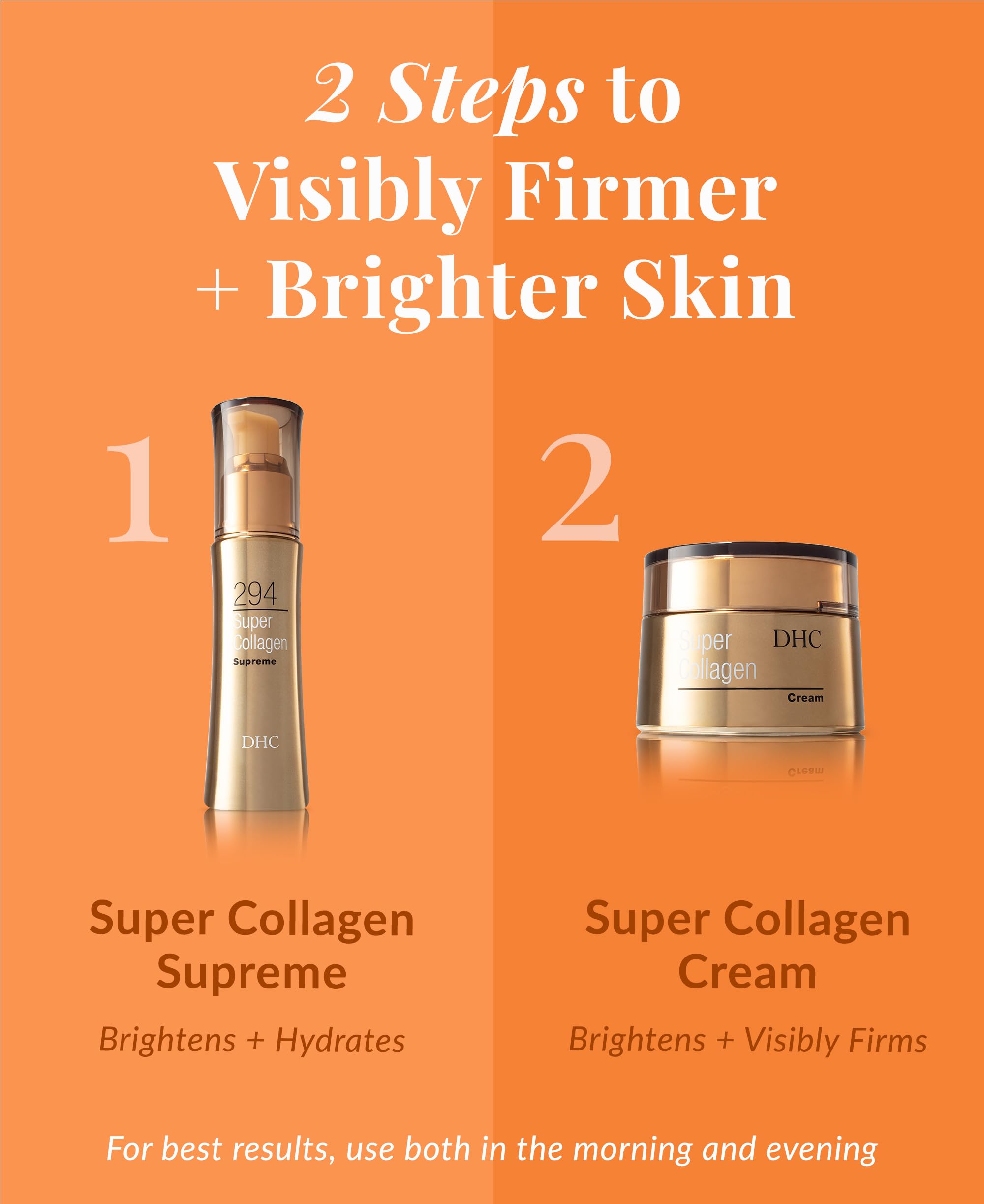 DHC Super Collagen Cream – Fragrance-Free Moisturizer for All Skin Types | Brightening & Hydration 1.7 oz