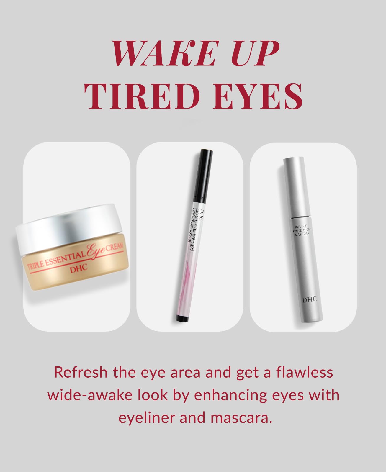 DHC Triple Essential Eye Cream – Hydrating, Firming & Brightening (1 oz)