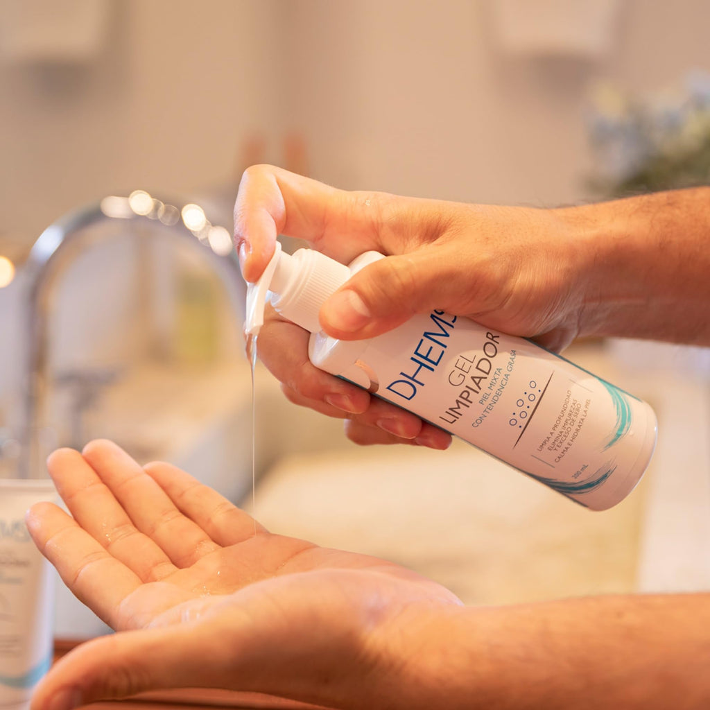 DHEMS Cleansing Gel: Daily Face Wash & Makeup Remover for Oily & Combination Skin