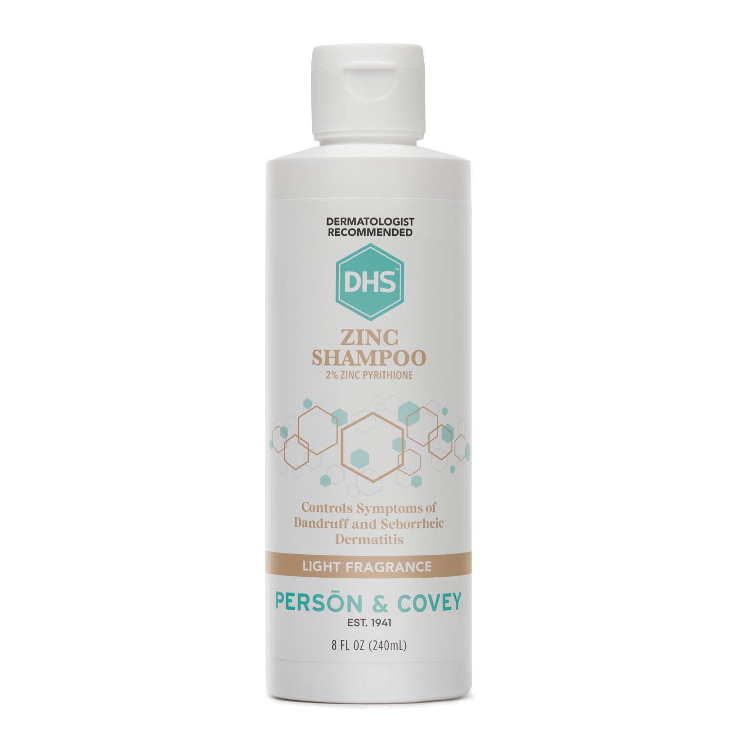 DHS Zinc Shampoo – Dandruff Relief with 2% Zinc Pyrithione | 8 oz