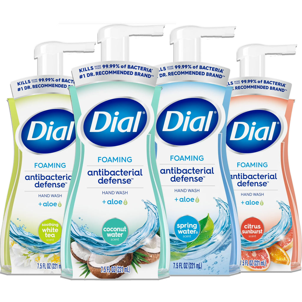 Dial Complete Foaming Anti-Bacterial Hand Wash 4-Pack - Assorted Scents, 7.5 oz Each