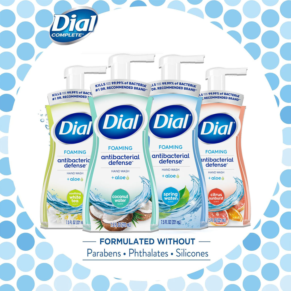 Dial Complete Foaming Anti-Bacterial Hand Wash 4-Pack - Assorted Scents, 7.5 oz Each