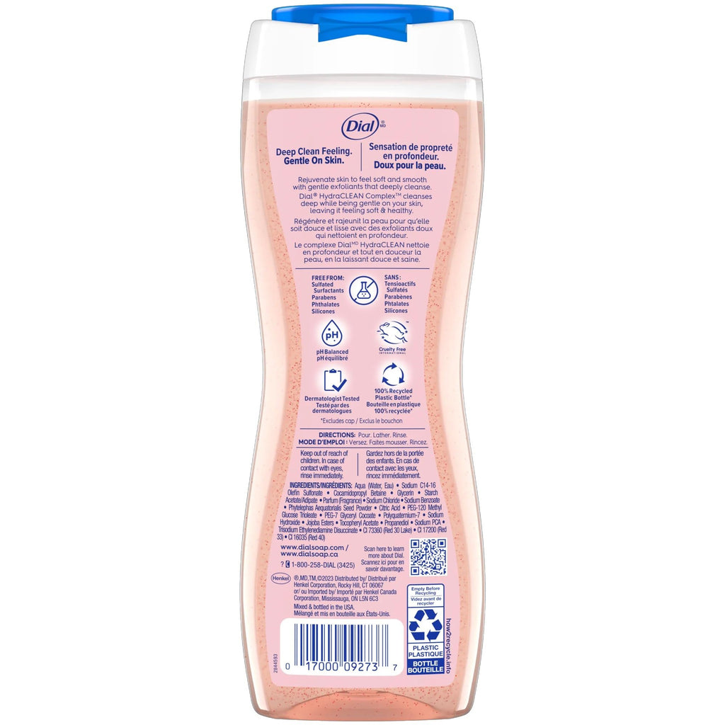 Dial Enriching Body Wash with Himalayan Salt – Hydrating 4-Pack (16 oz each)
