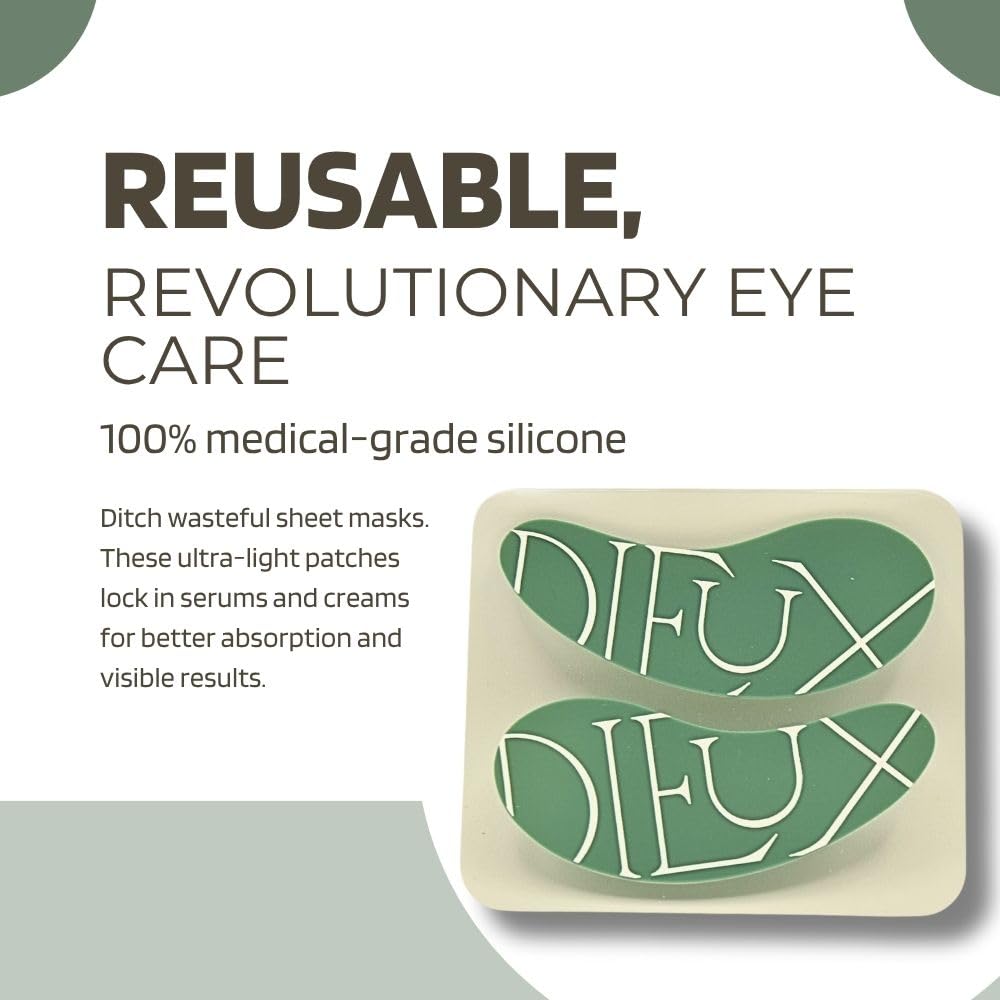 Dieux Forever Eye Mask Reusable 100% Silicone Patches (0.5 oz)