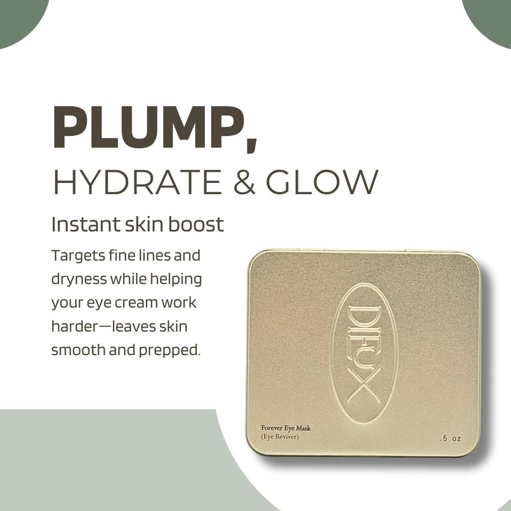 Dieux Forever Eye Mask Reusable 100% Silicone Patches (0.5 oz)