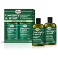 Difeel Rosemary & Mint Hair Strengthening Shampoo & Conditioner Gift Set – 12 oz Each, Sulfate Free