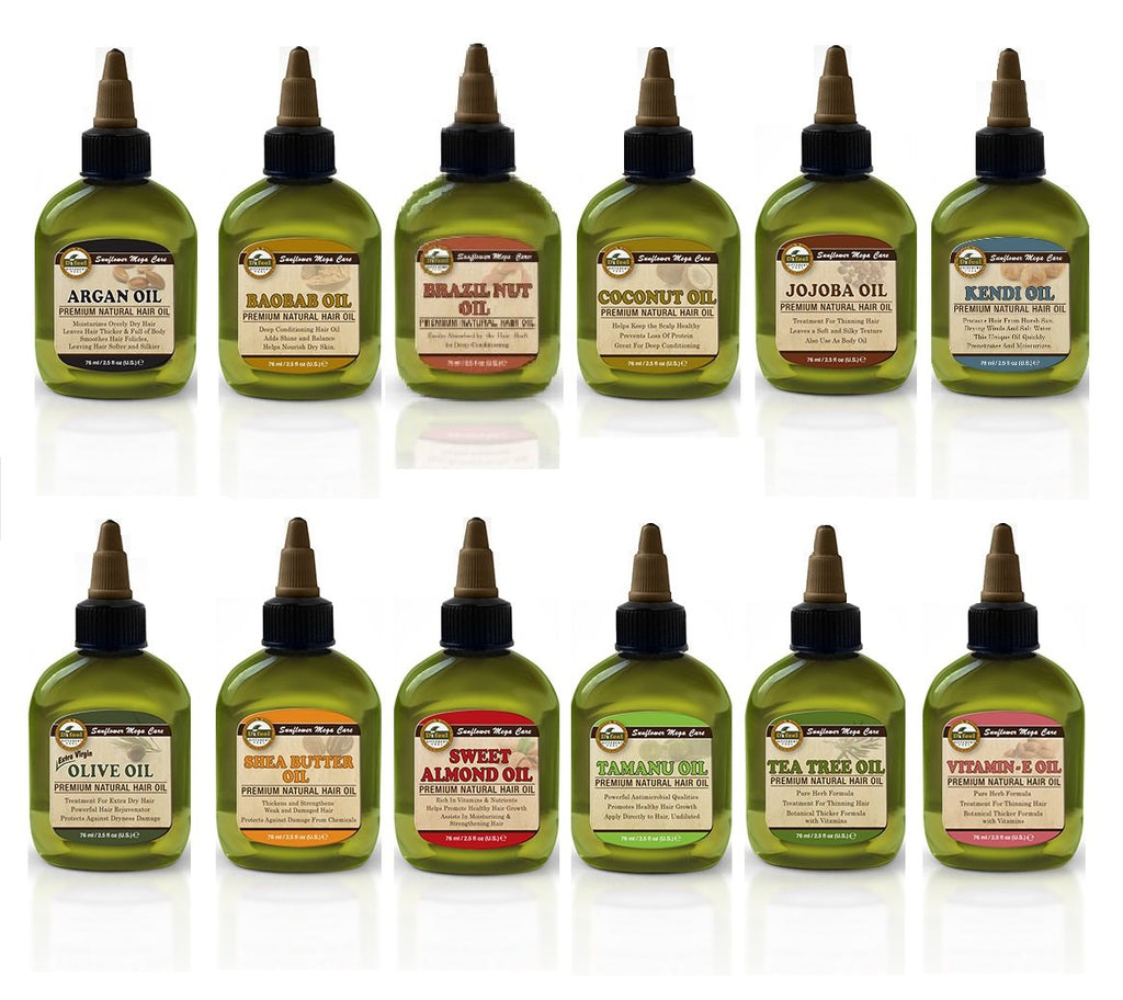 Difeel Premium Natural Hair Oil Collection – 12-Piece Essential Oil Set